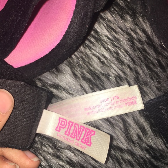 VS PINK Lace Racerback Push Up Bra - Picture 4 of 4